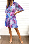Purple Blue Floral