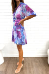Purple Blue Floral