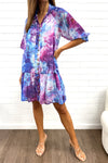 Purple Blue Floral