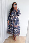 Dusty Blue Floral