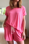 Pink Red Stripe
