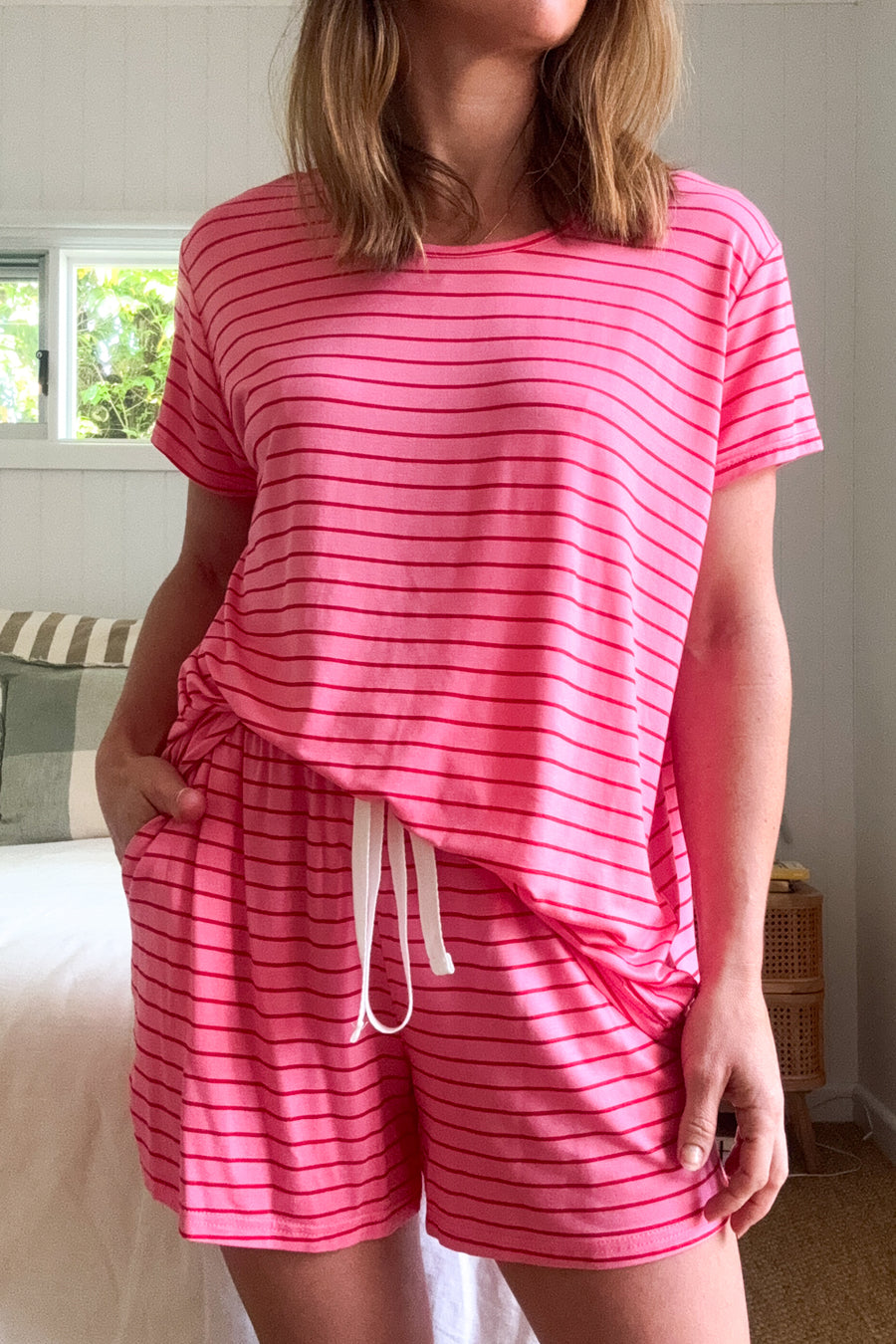 Pink Red Stripe