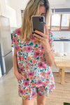 Pink Peach Floral