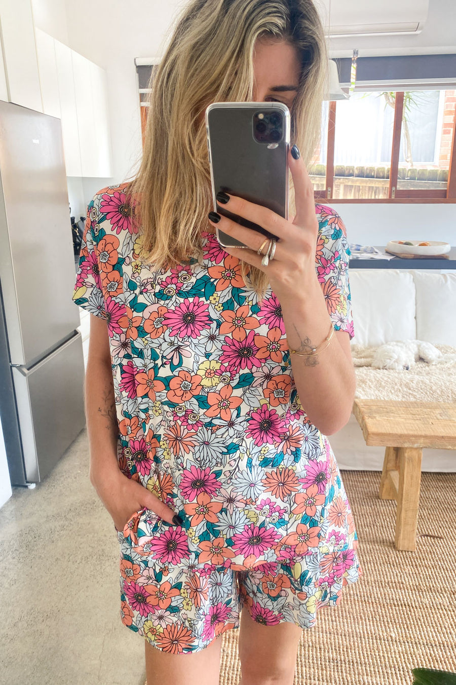 Pink Peach Floral