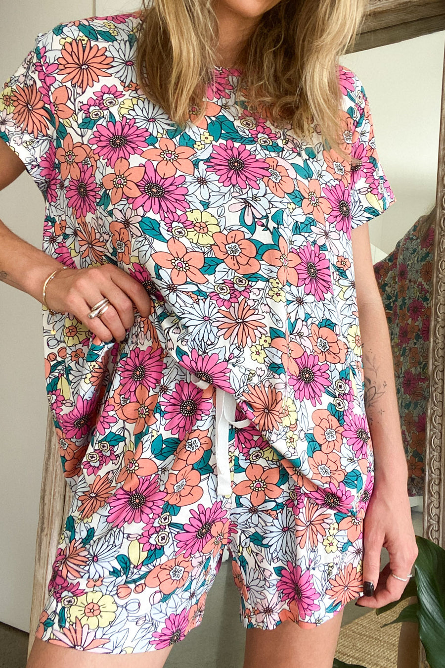 Pink Peach Floral