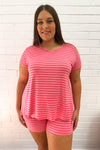 Pink Red Stripe