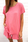 Pink Red Stripe
