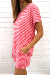 Pink Red Stripe