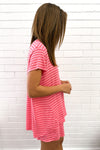 Pink Red Stripe