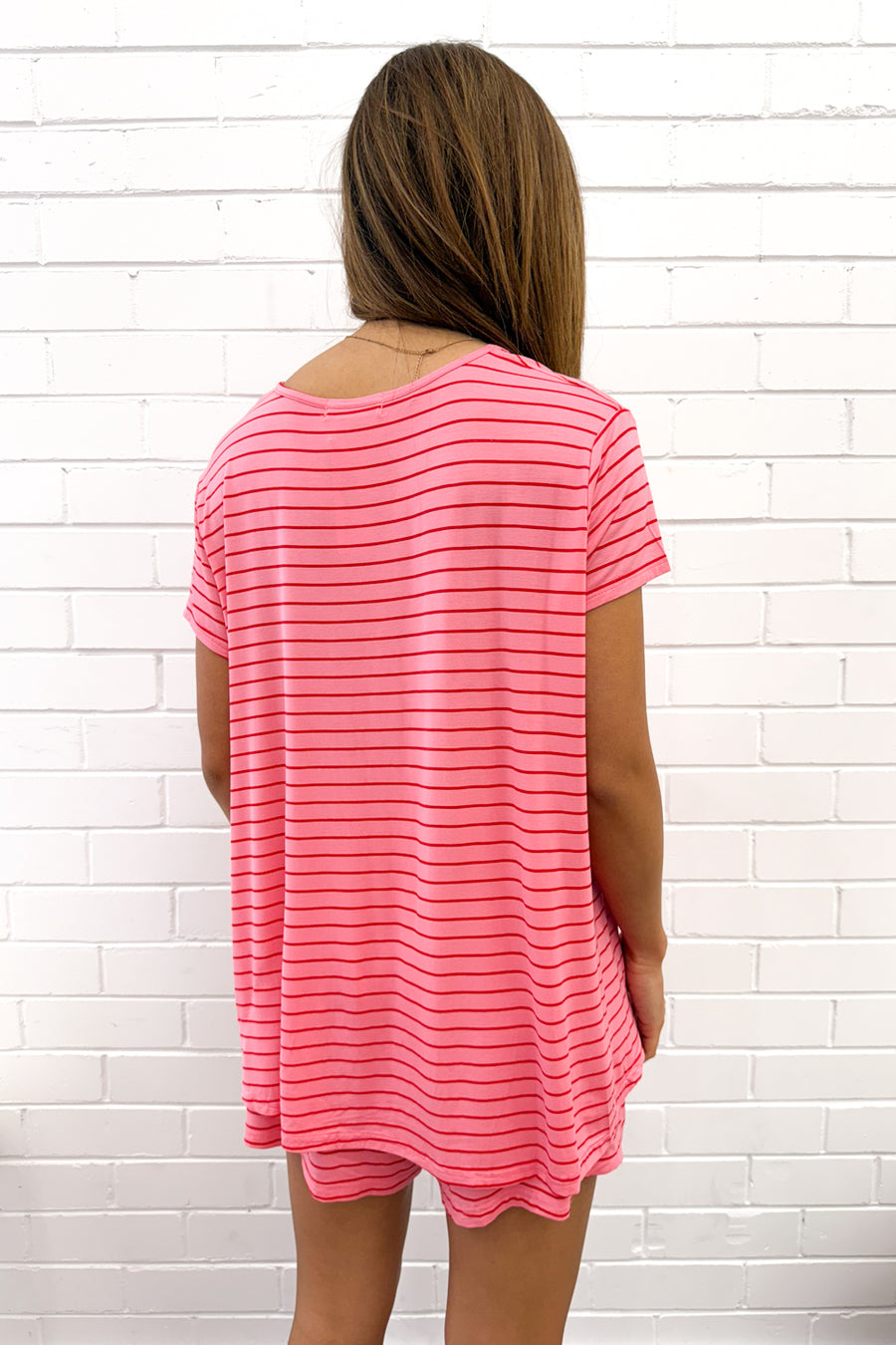 Pink Red Stripe
