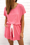 Pink Red Stripe