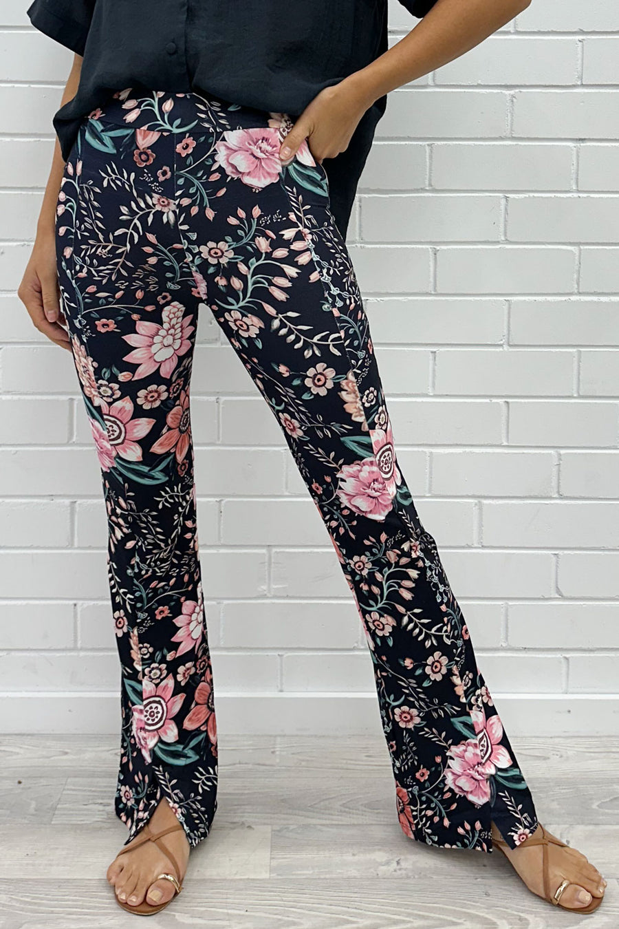 Black Pink Floral