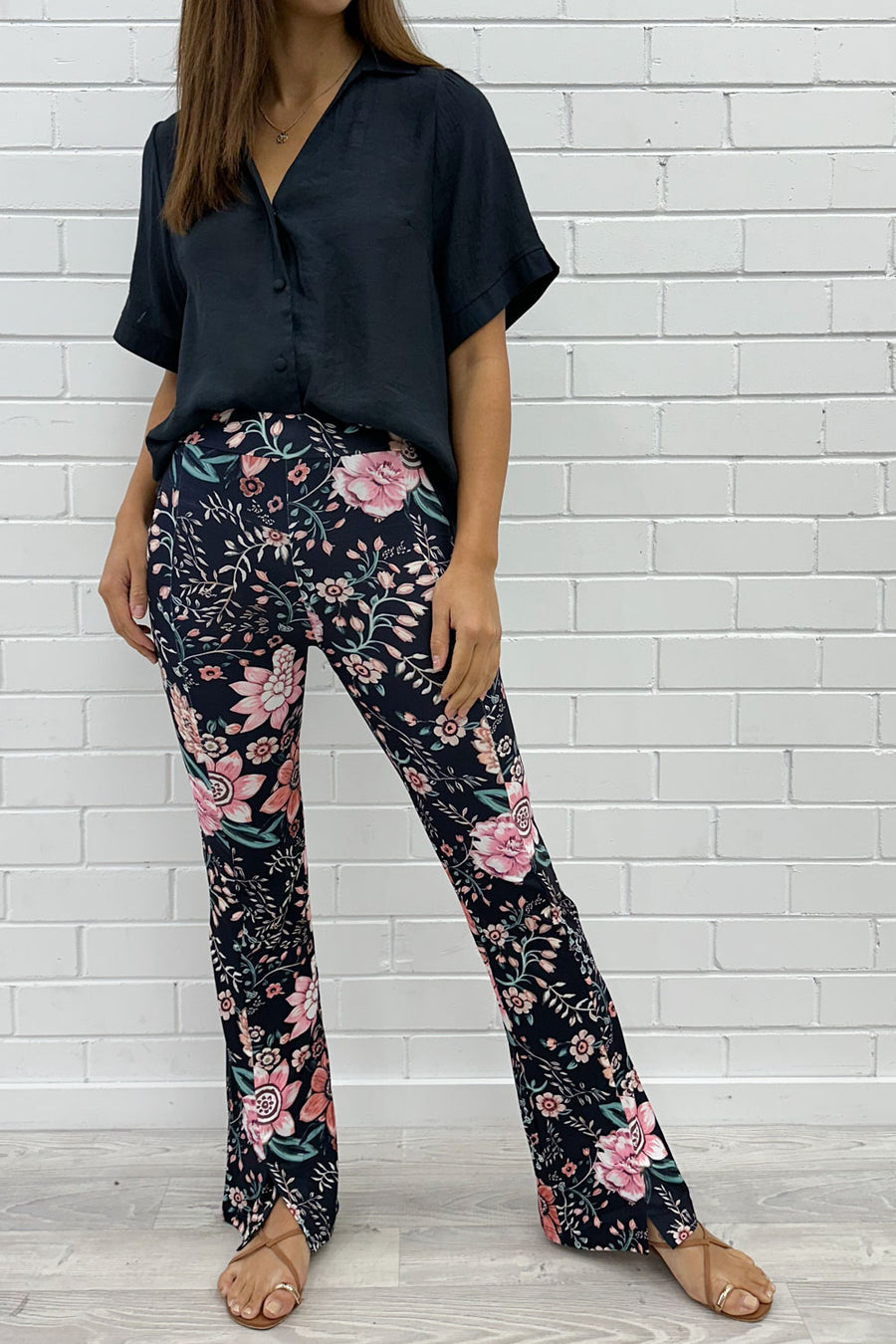 Black Pink Floral