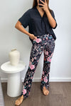 Black Pink Floral