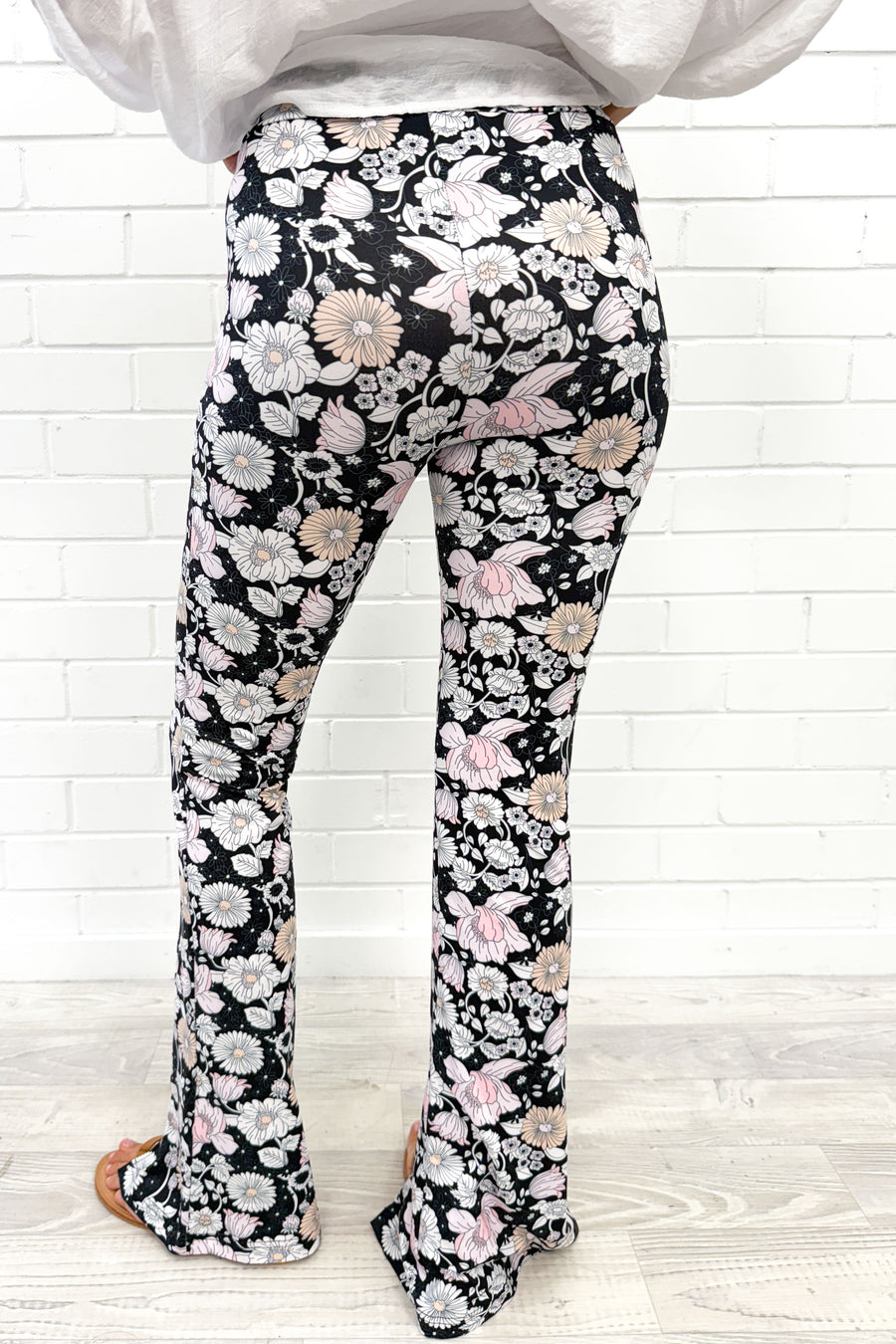 Black White Floral