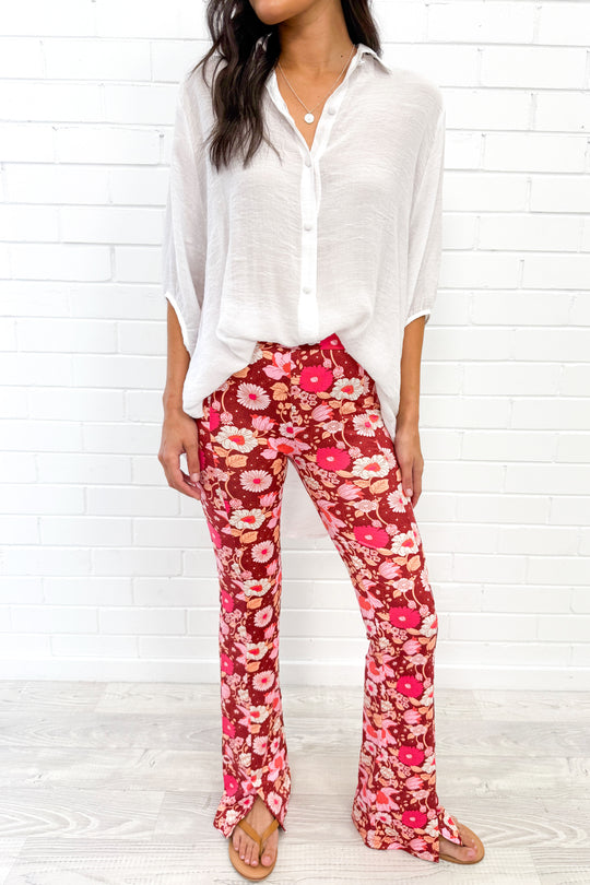 Red Pink Floral: kate
