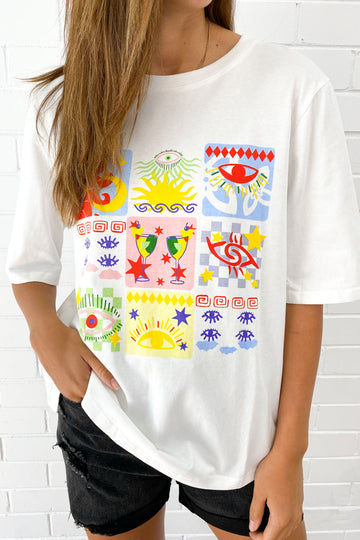 Summer Tiles Tee: kym