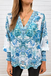 Teal Floral