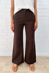 Tilda Wide Leg Jeans - Chocolate Denim
