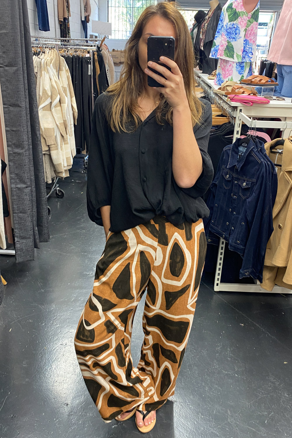 ★2024SPRING新作★GROVE★DAY PANTS Women's Wo's Button Up Pants - 2.7 AUGUST APPAREL : Target