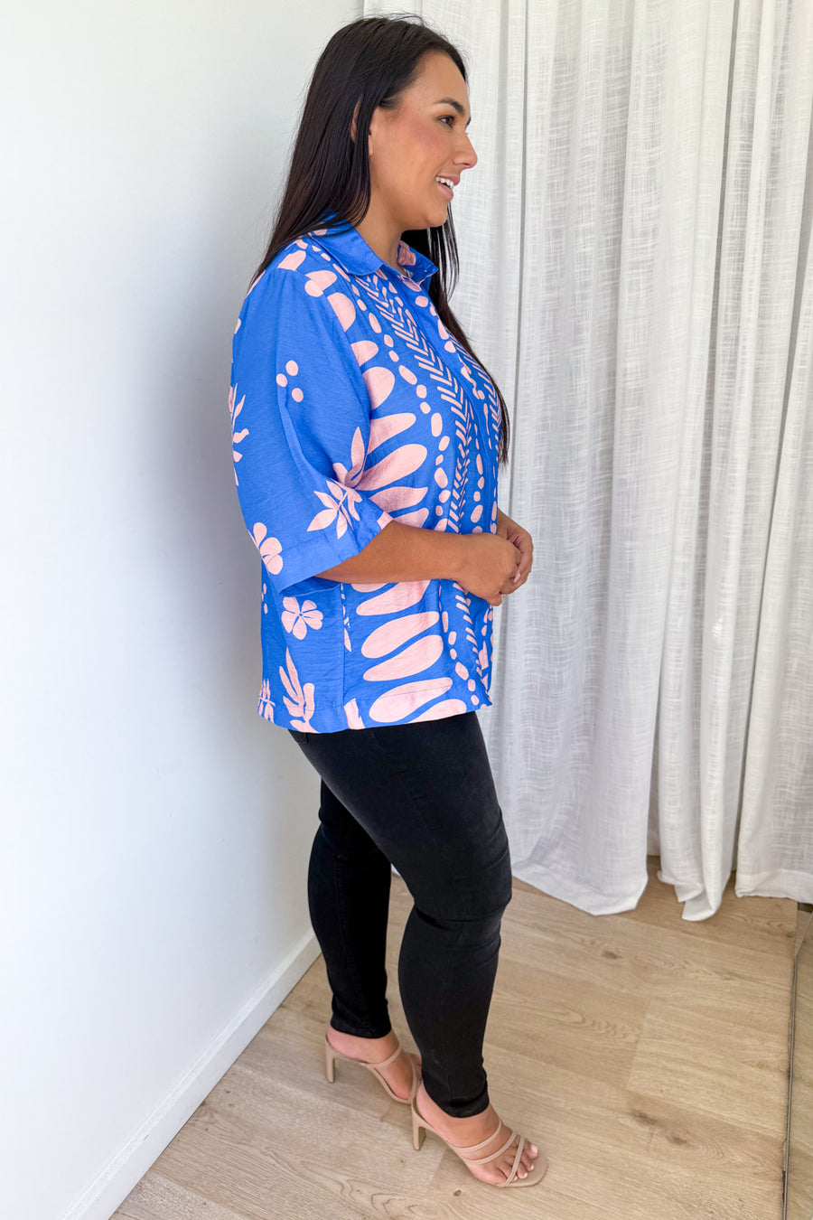 Blue Pink Print