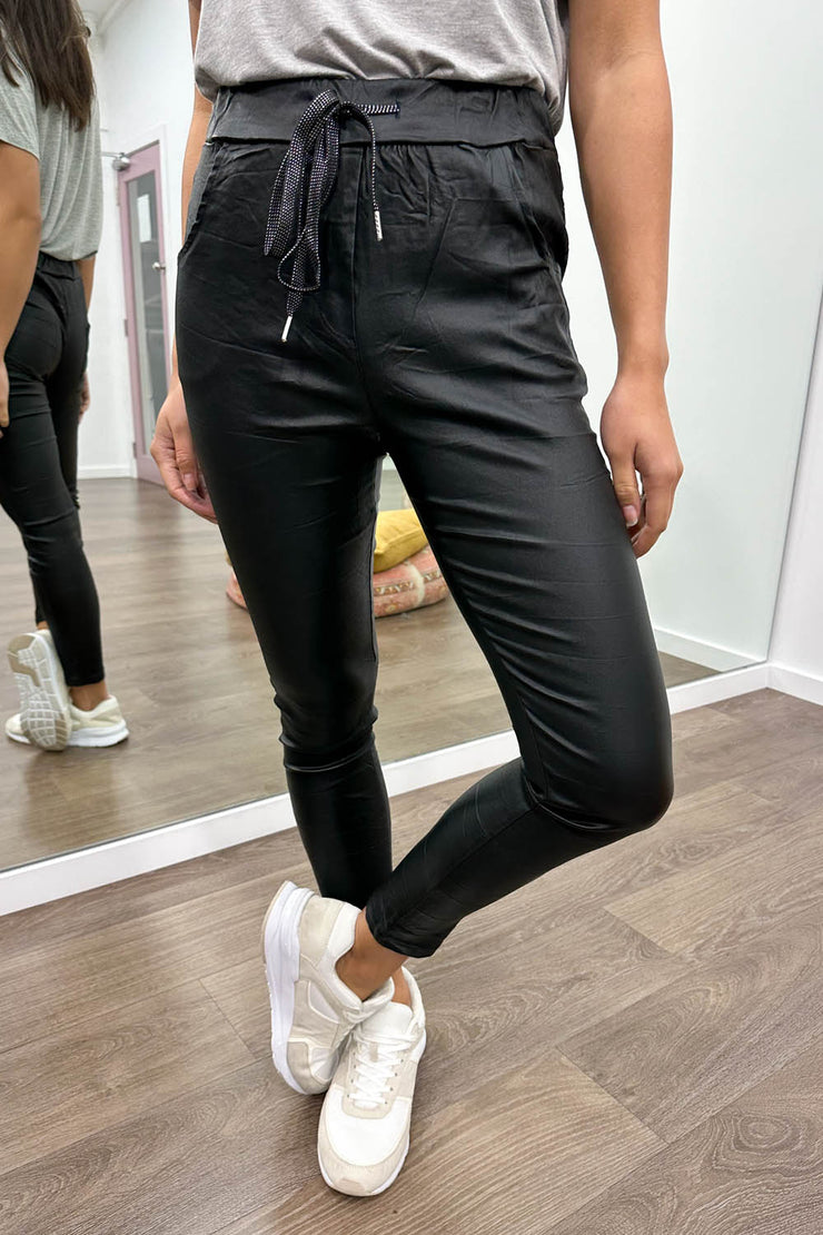 Buy Leather Look Pants Online In India  Etsy India