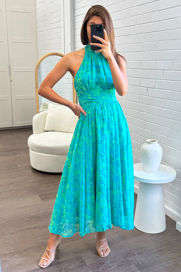 Blue Turquoise Floral: kym