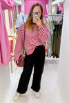 Burgundy Stripe