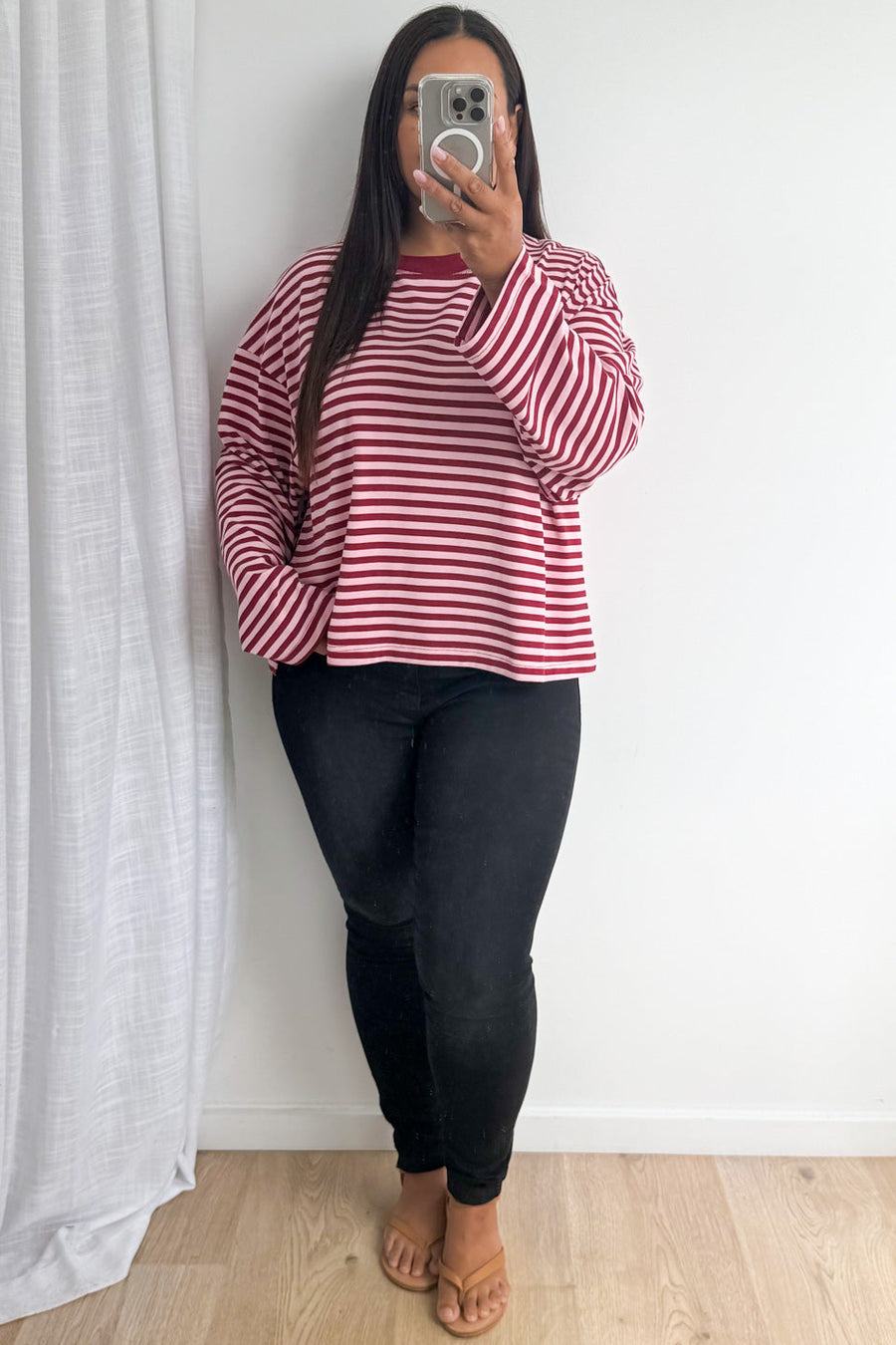 Burgundy Stripe