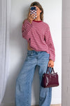 Burgundy Stripe