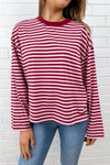 Burgundy Stripe