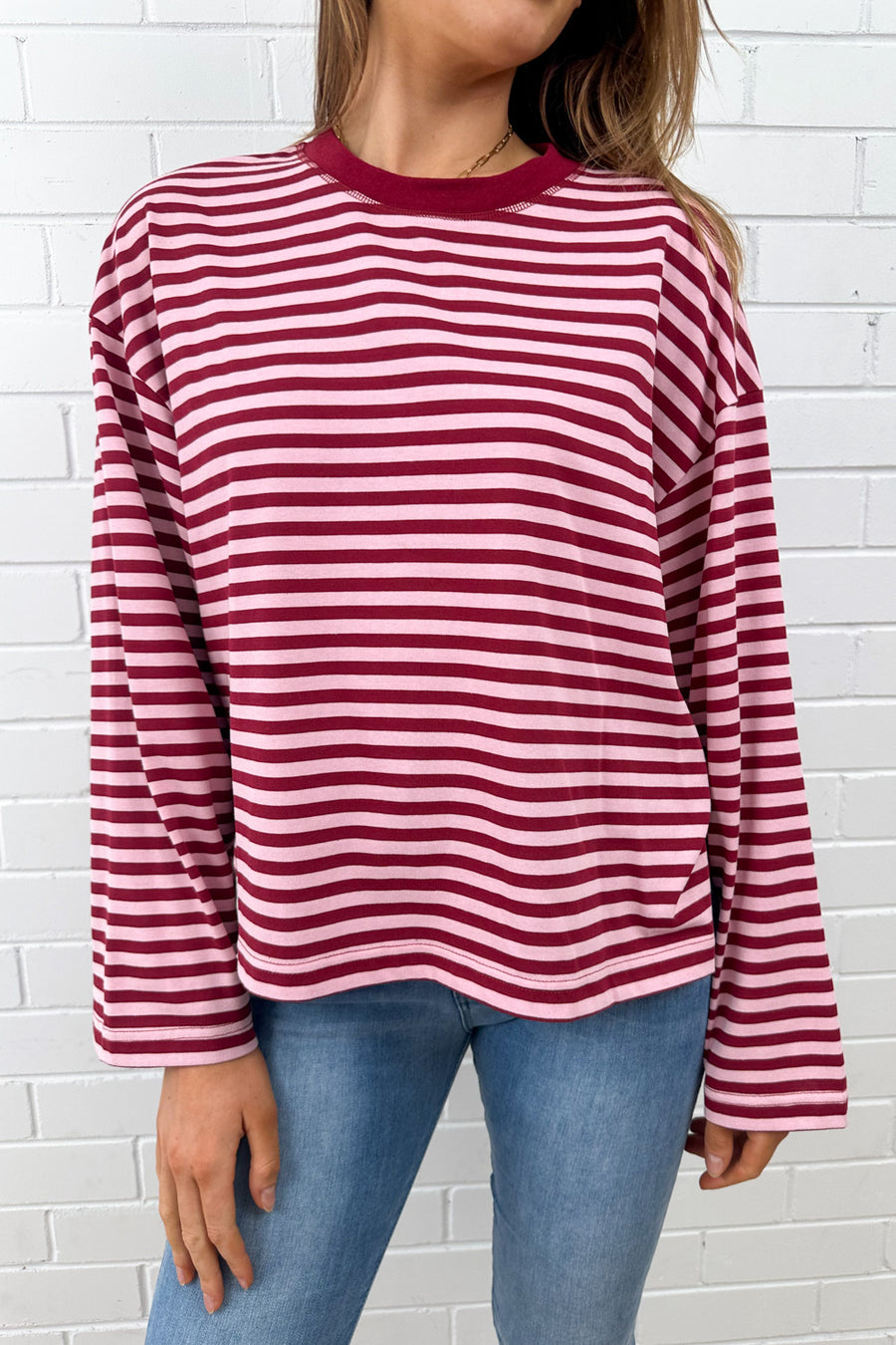 Burgundy Stripe
