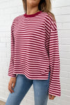 Burgundy Stripe