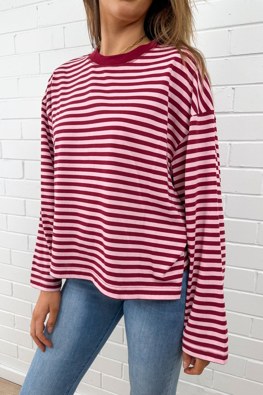 Burgundy Stripe