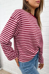 Burgundy Stripe