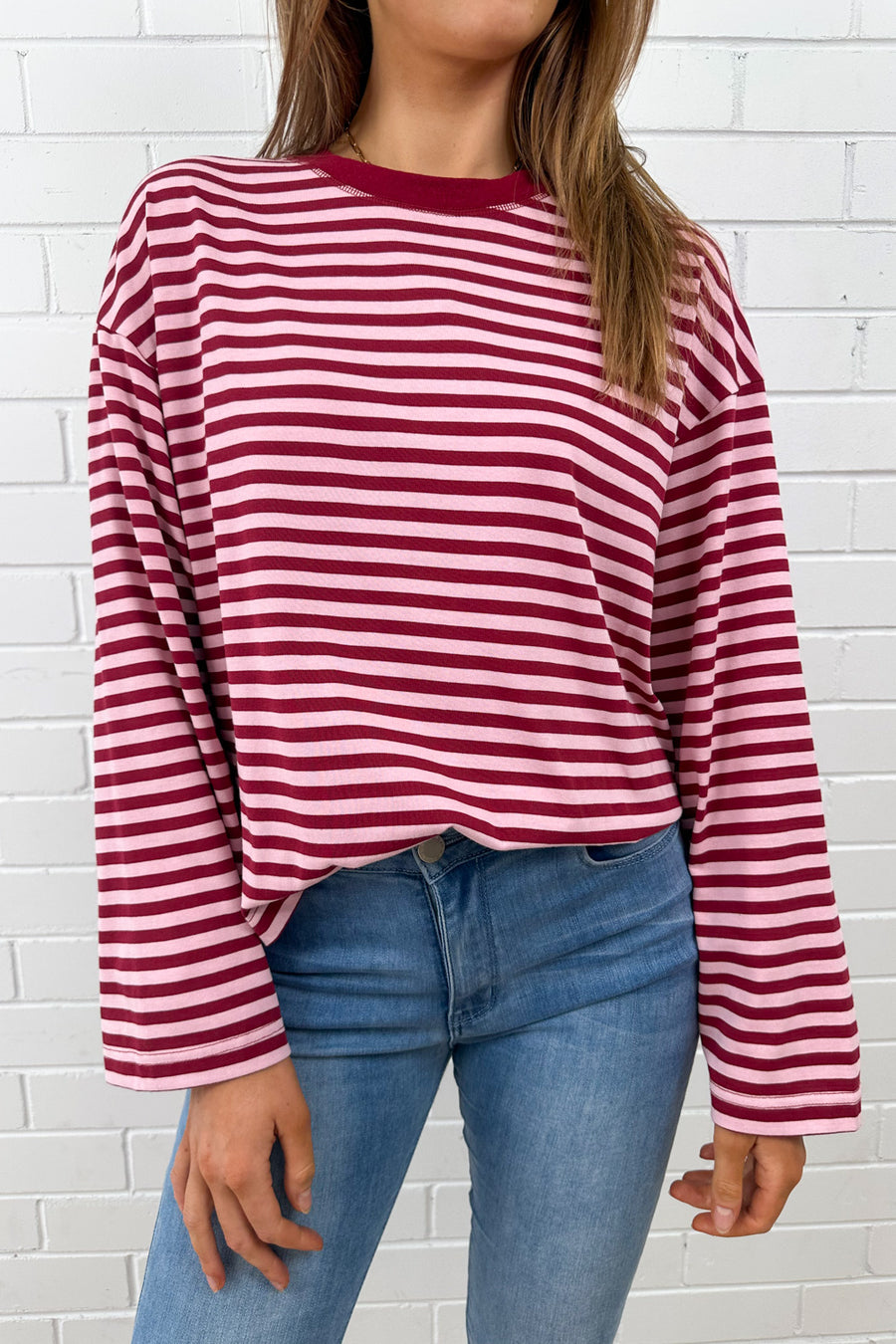 Burgundy Stripe