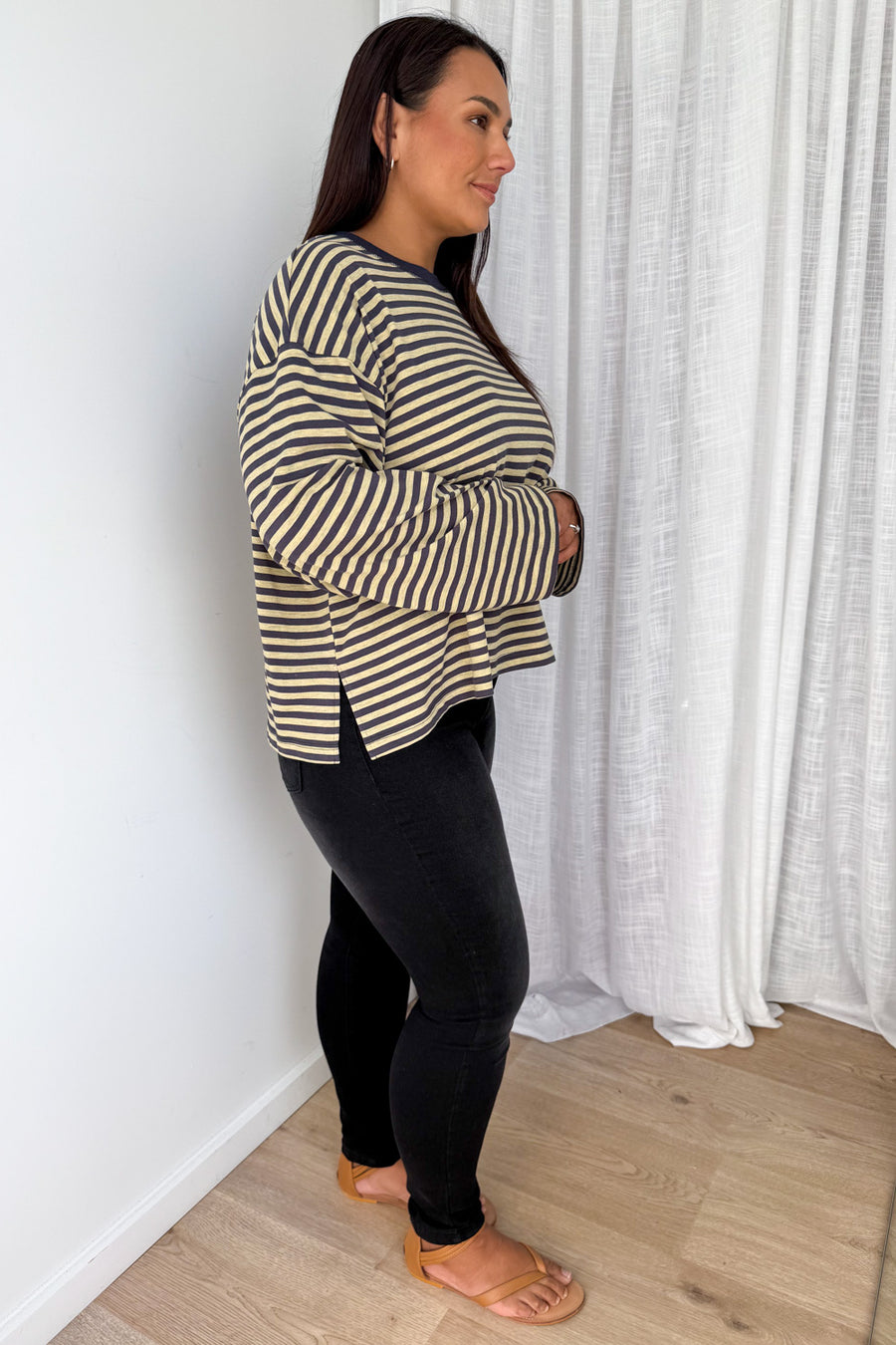 Washed Yellow Stripe