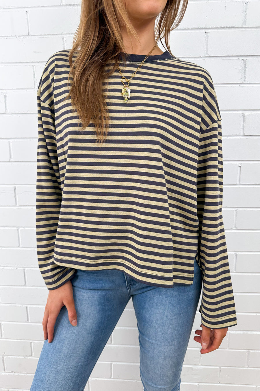 Washed Yellow Stripe