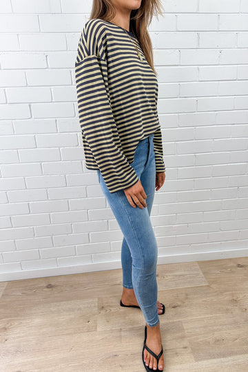 Washed Yellow Stripe: eve