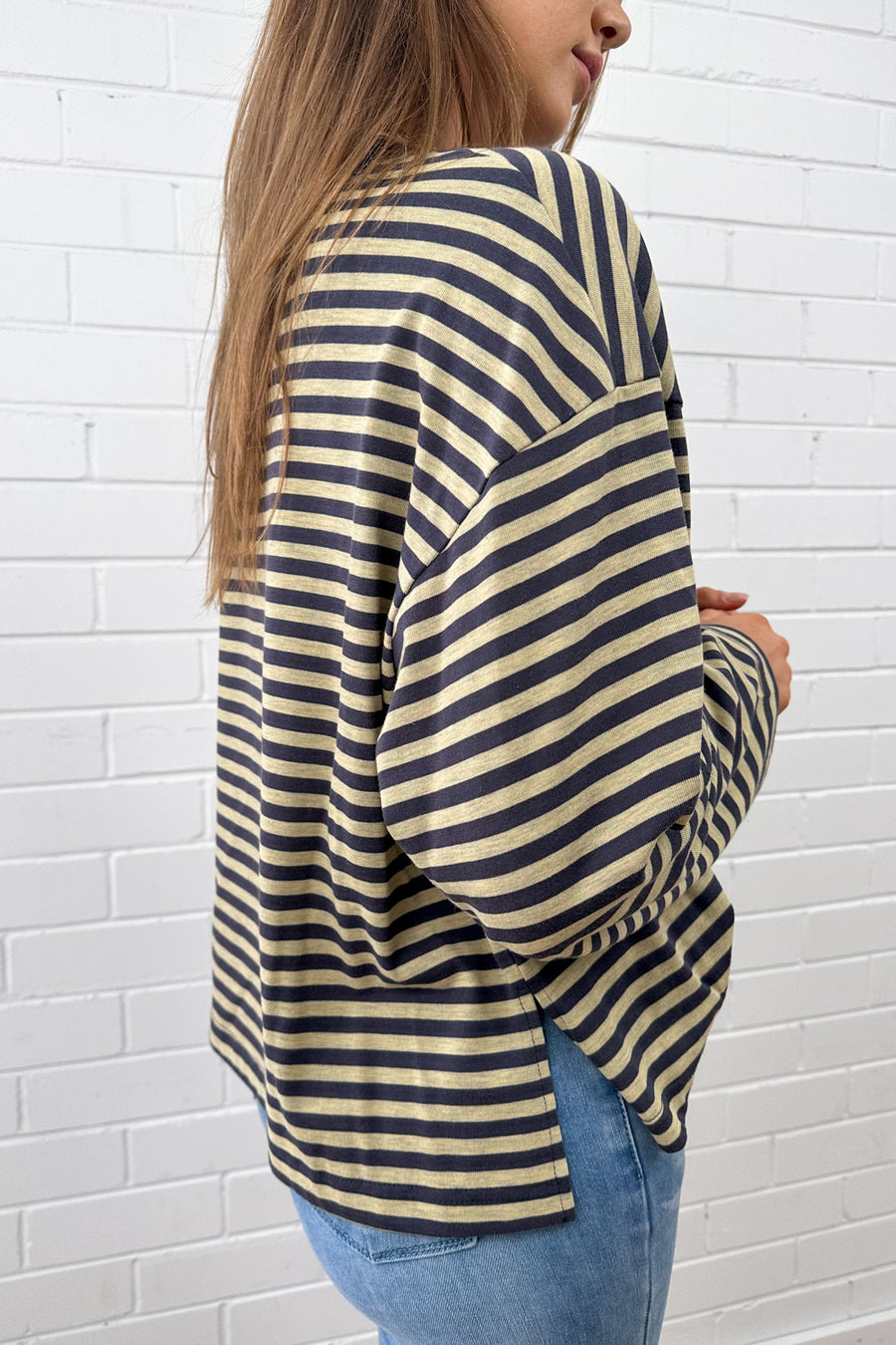 Washed Yellow Stripe