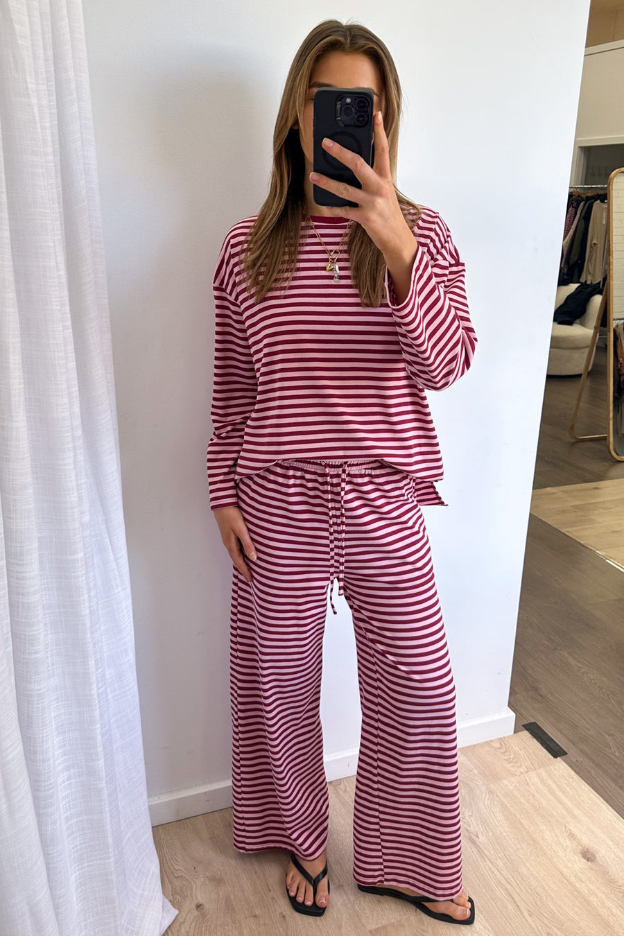 Burgundy Stripe