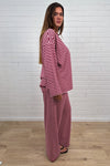 Burgundy Stripe