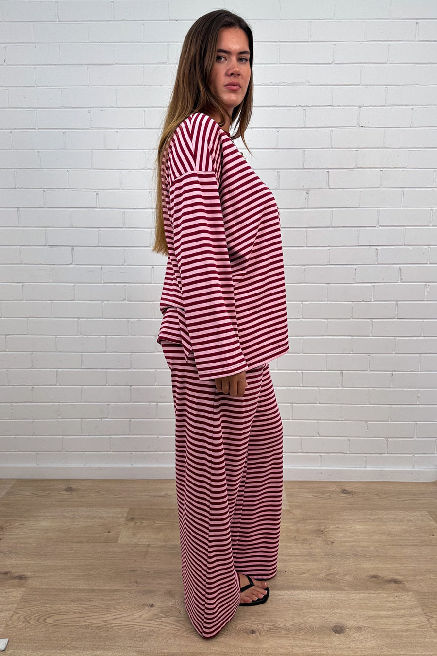 Burgundy Stripe