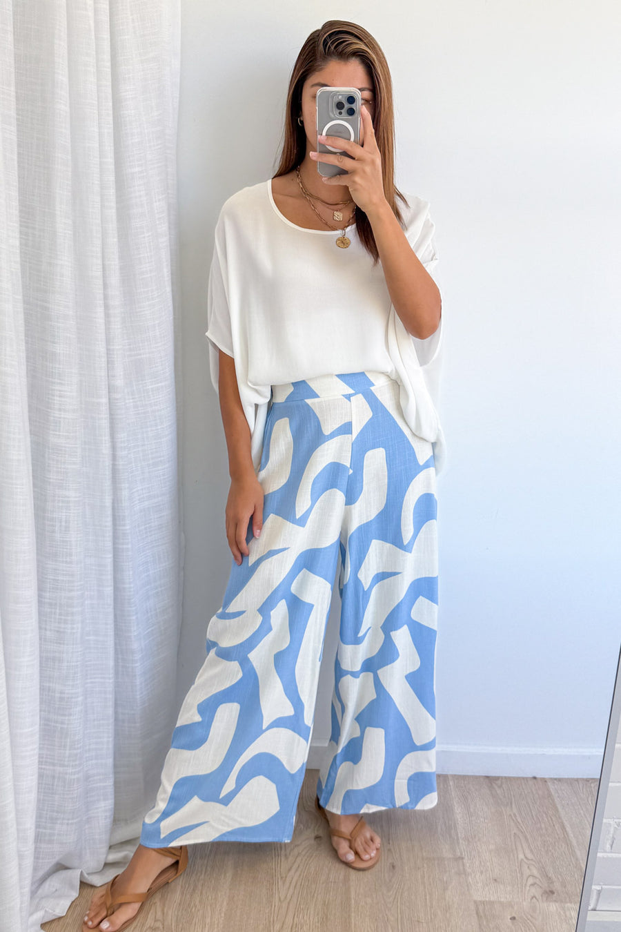 Blue White
