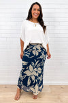 Blue Cream Floral