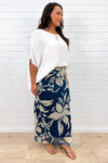 Blue Cream Floral