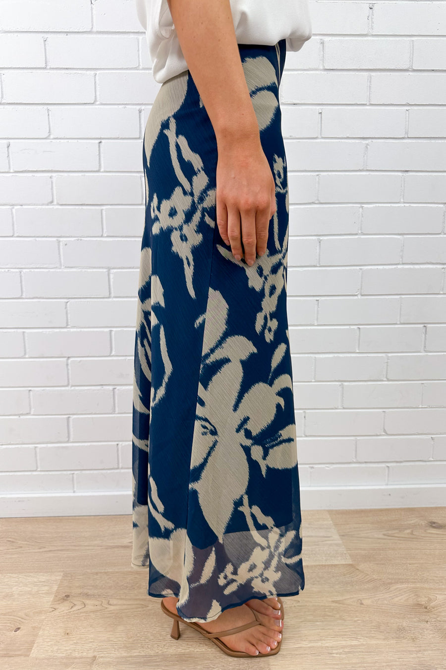 Blue Cream Floral