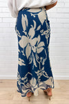 Blue Cream Floral