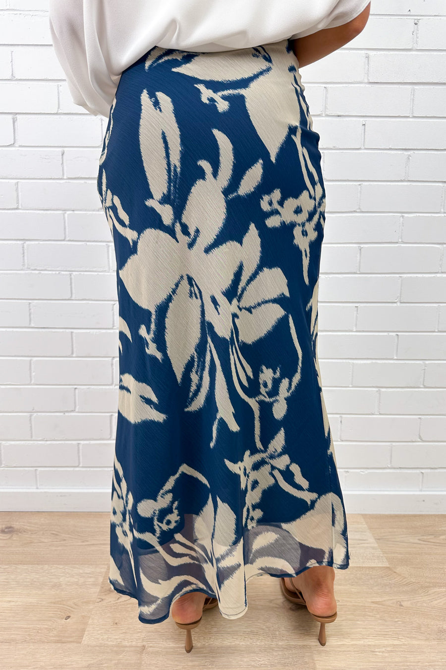 Blue Cream Floral