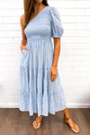 Blue White Stripe